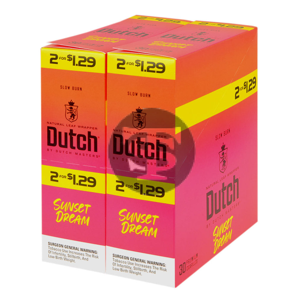 Dutch Masters Foil Fresh Sunset Dream $1.29 Cigarillos 30 Packs of 2