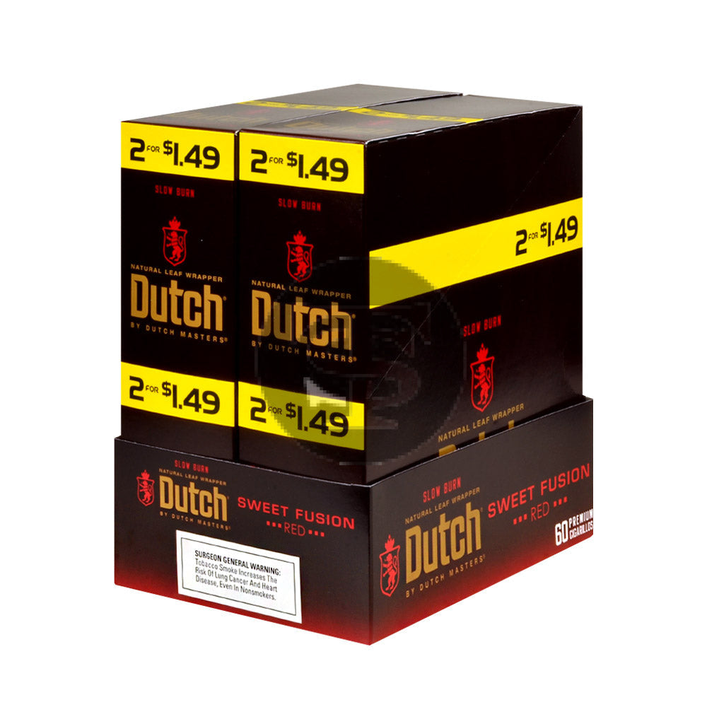 Dutch Masters Foil Fresh Sweet Fusion 1.49 Cigarillos 30 Packs of 2 1