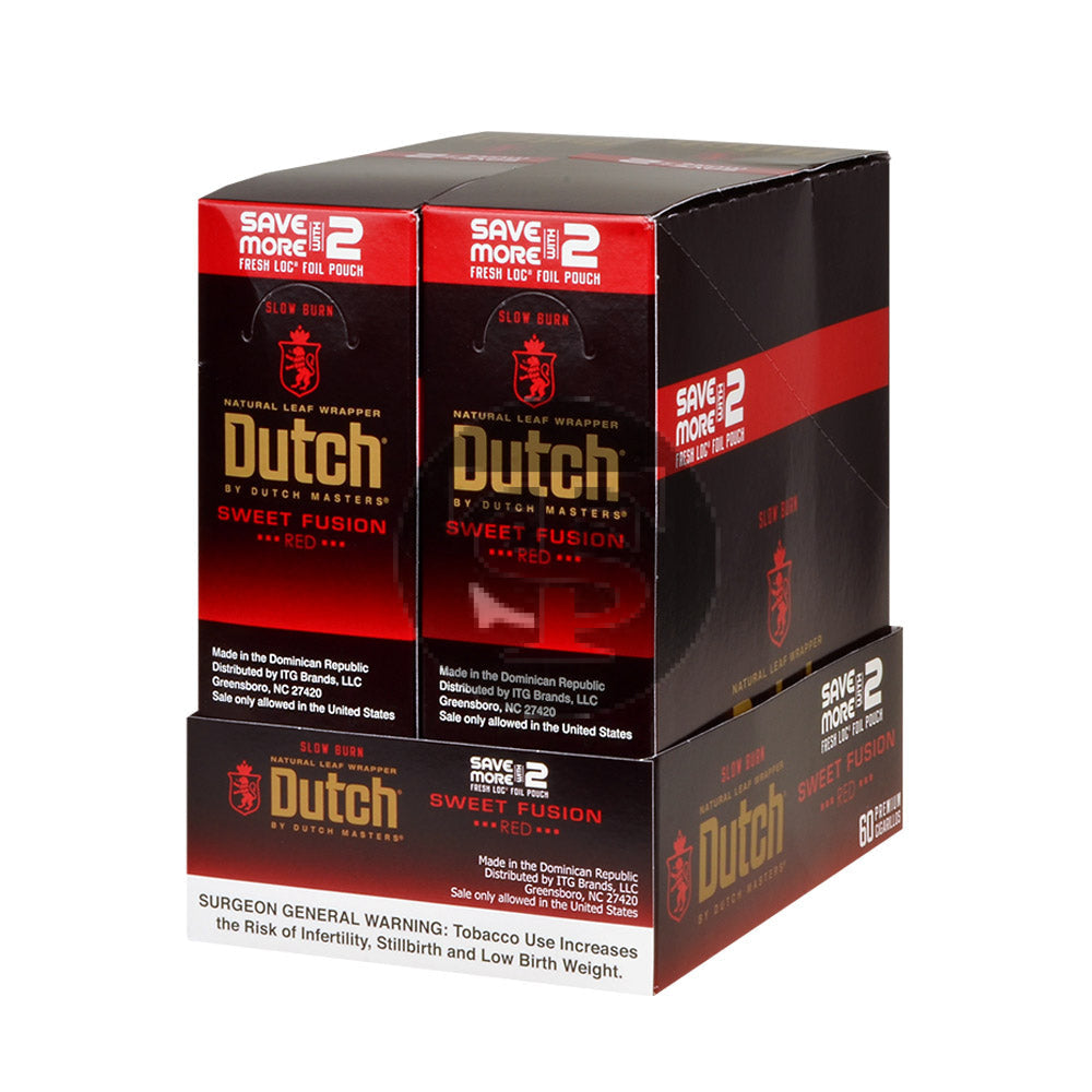 Dutch Masters Foil Fresh Sweet Fusion Cigarillos 30 Packs of 2 2