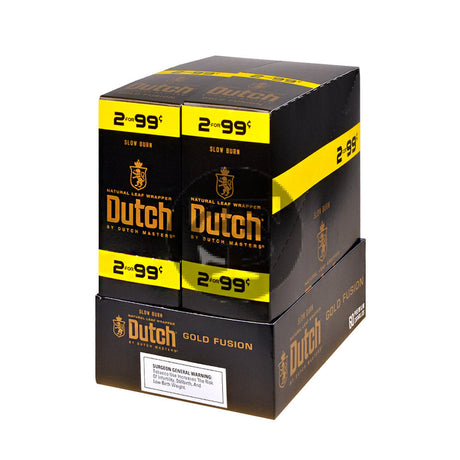 Dutch Masters Foil Gold Fusion 99 Cent Cigarillos 30 Packs of 2 1