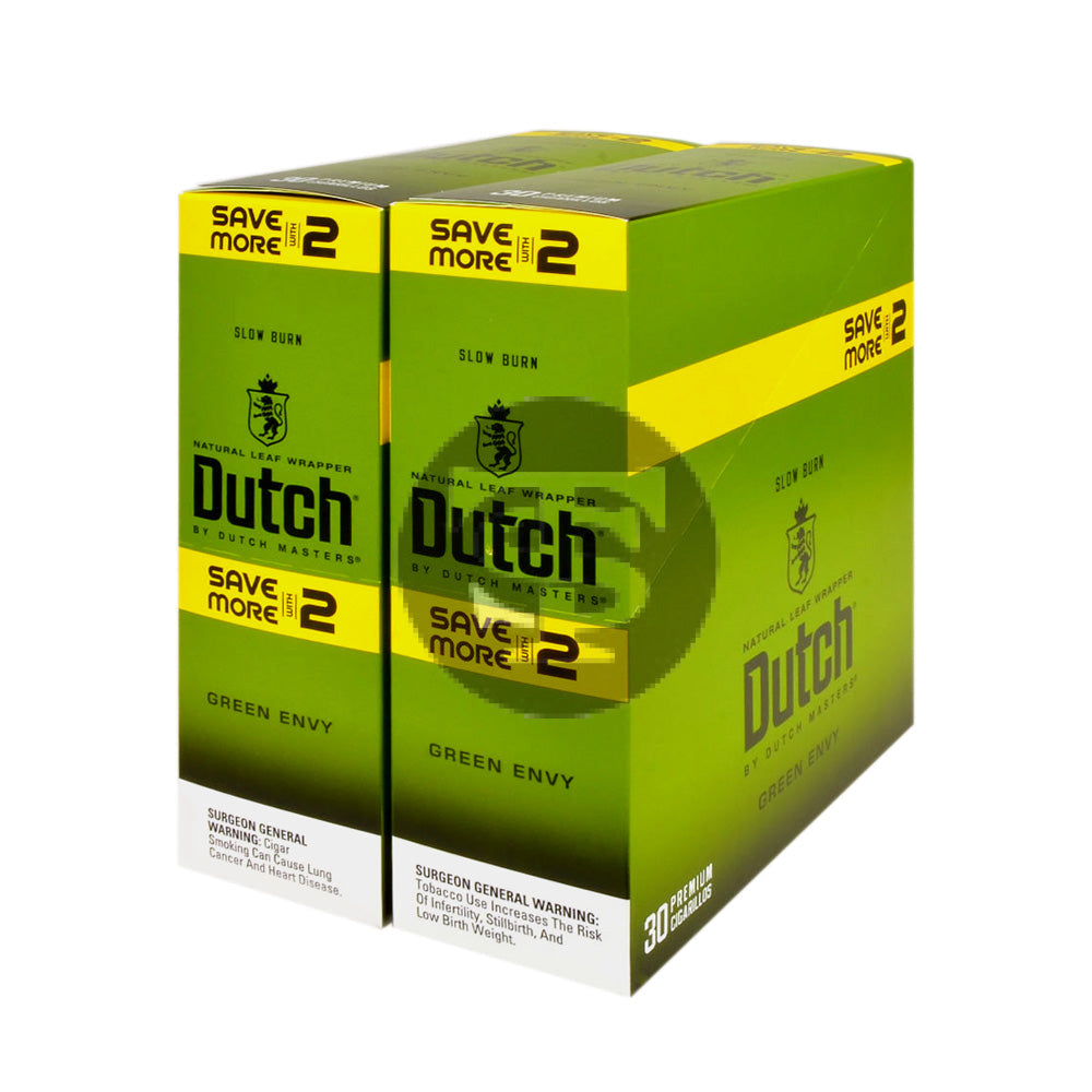 Dutch Masters Foil Green Envy | Save on 2 | 30 Packs of 2 cigars ...