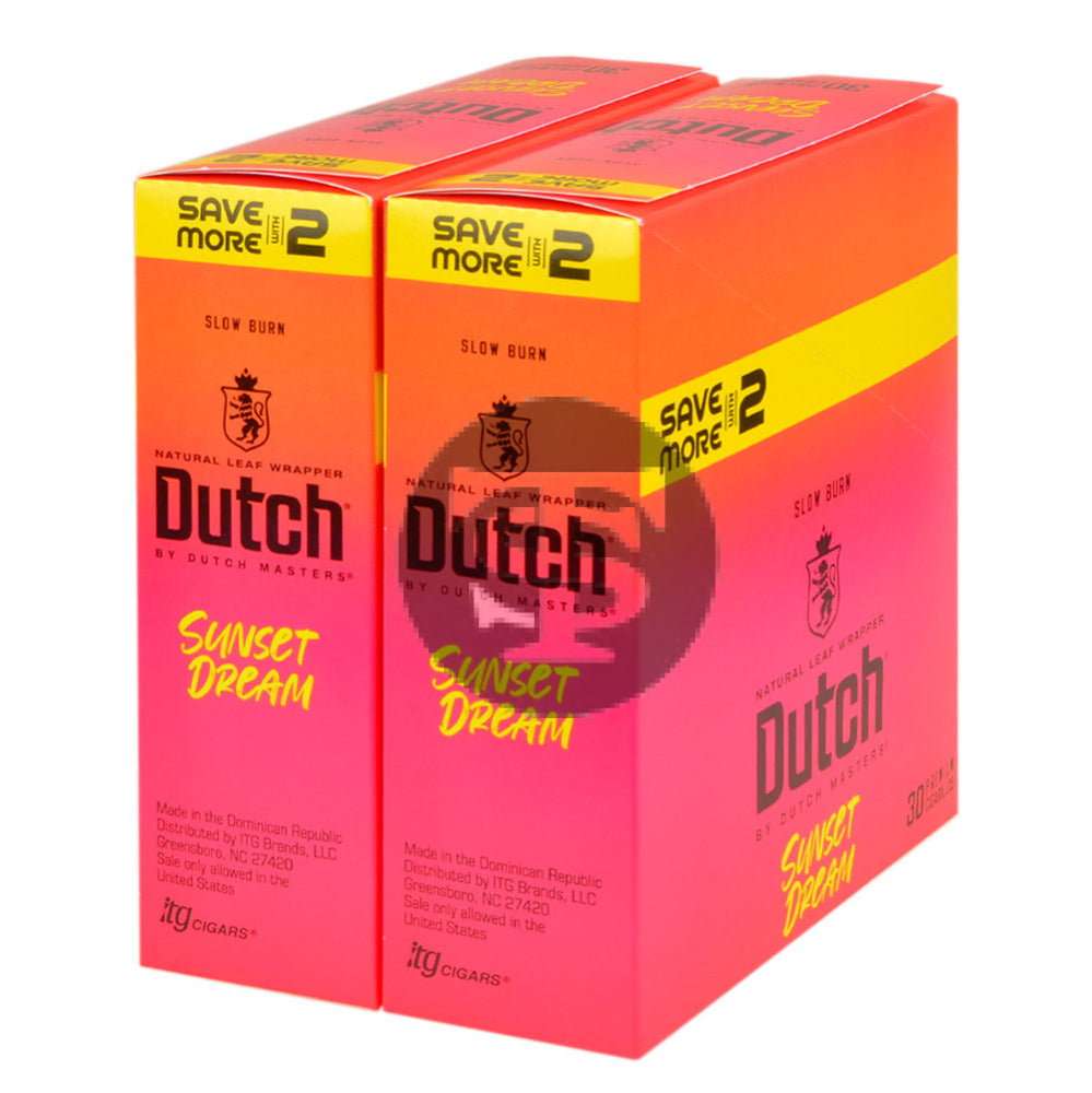 Dutch Masters Foil Sunset Dream Save on 2 Cigarillos 30 Packs of 2