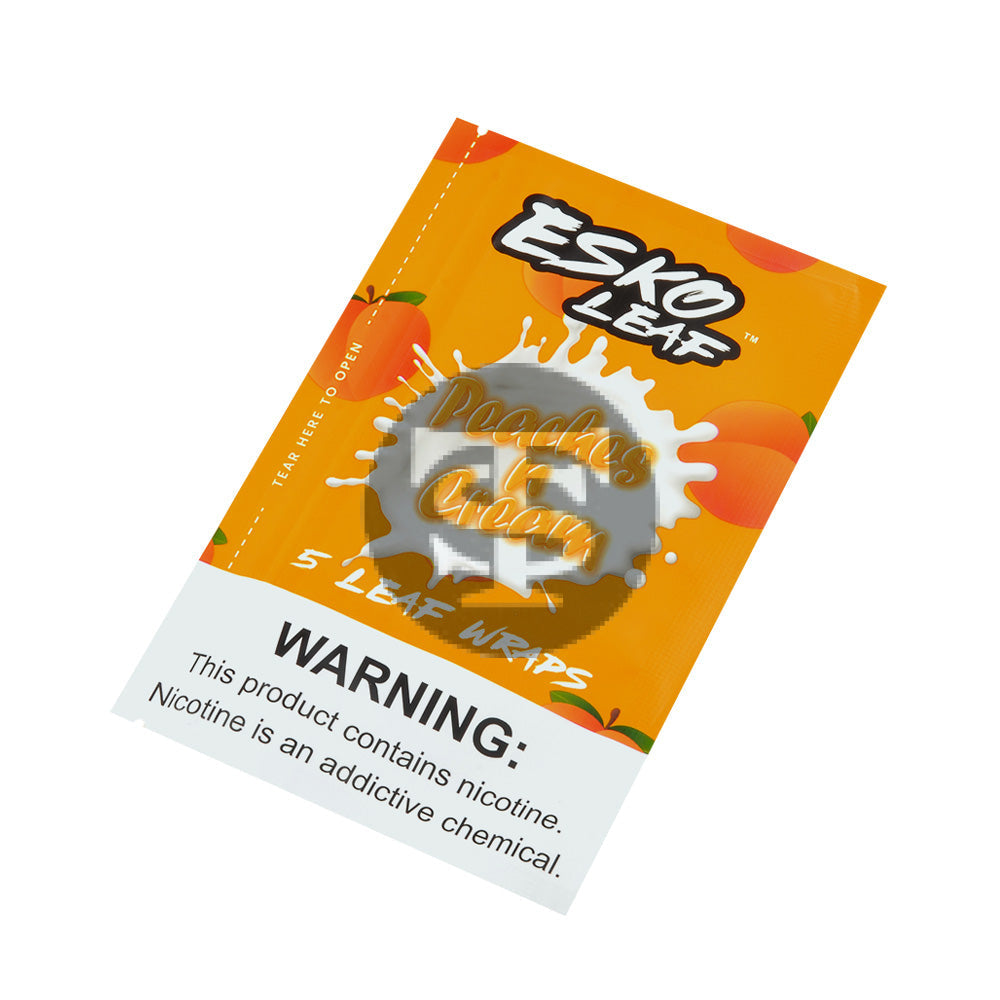 メロコアスカコア　SHERBET LET'S GO GET 'EM レコード Esko Leaf Wrap | Peaches-n-Cream | 8 packs of 5 – Tobacco Stock