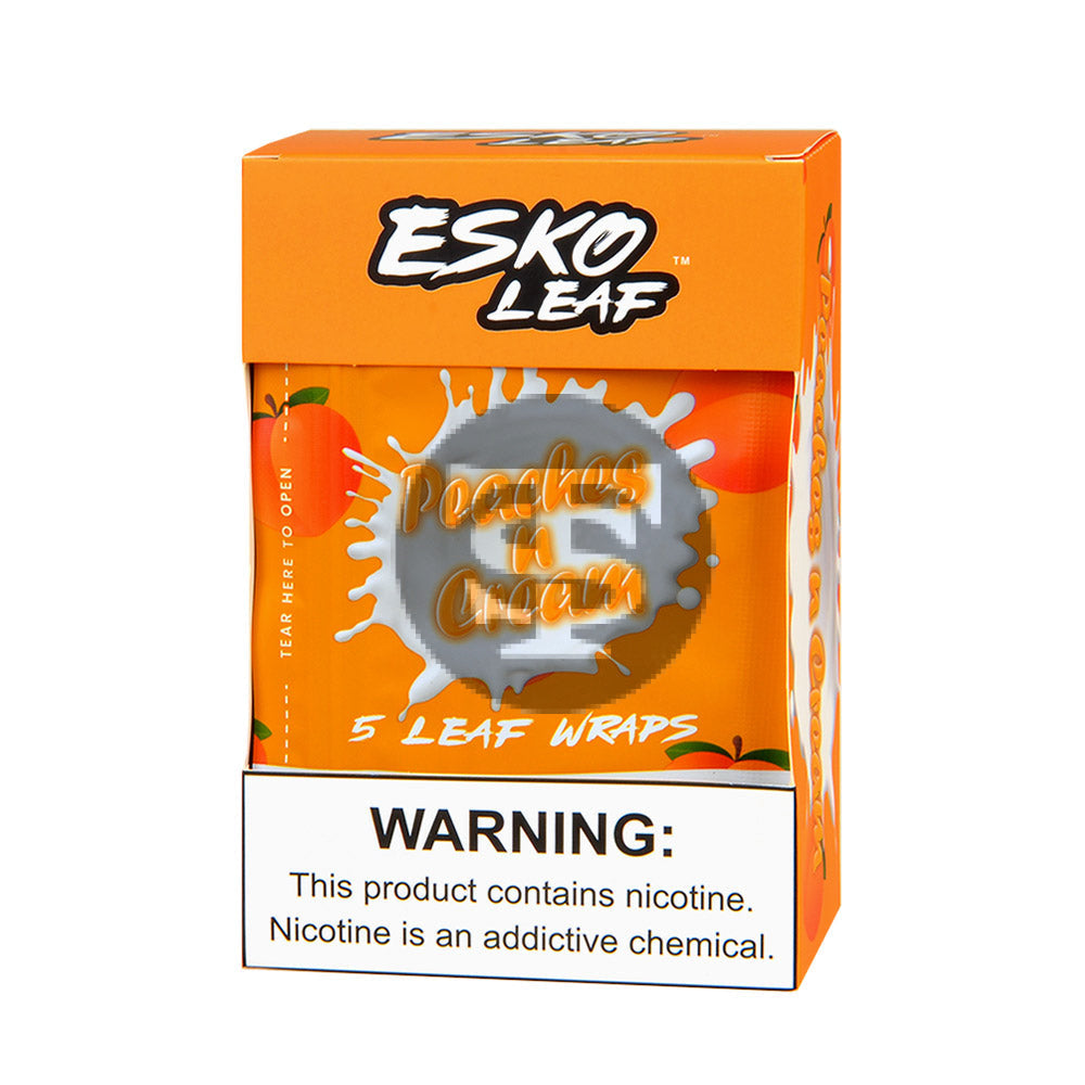 Esko Leaf Wrap | Peaches-n-Cream | 8 packs of 5 – Tobacco Stock