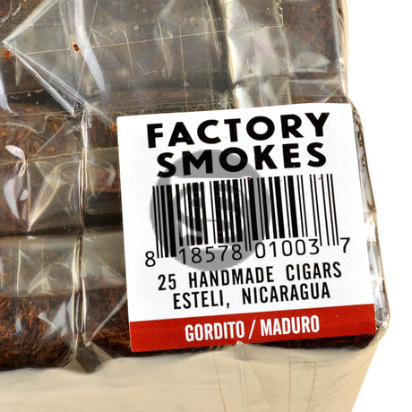 Factory Smokes Maduro Gordito Cigars Bundle of 25