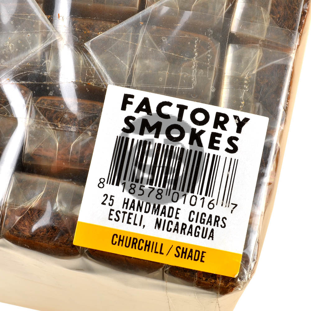 Factory Smokes Shade Churchill Cigars Bundle of 25