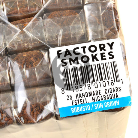 Factory Smokes Sun Grown Robusto Cigars Bundle of 25