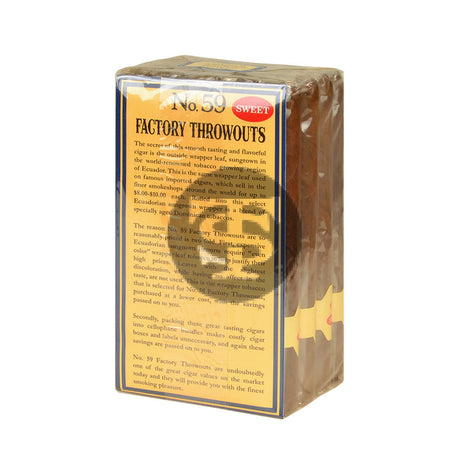Factory Throwouts No. 59 Sweet Premium Cigars Bundle of 20