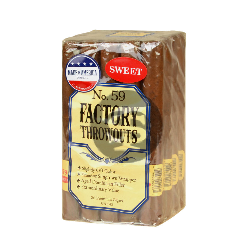 Factory Throwouts No. 59 Sweet Premium Cigars Bundle of 20