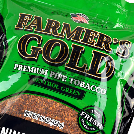 Farmer’s Gold Menthol Green Pipe Tobacco 16 oz. Bag
