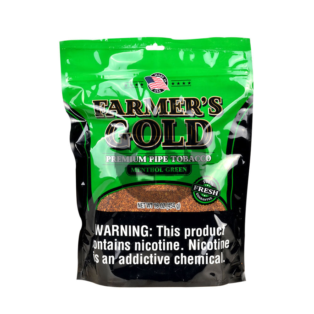 Farmer’s Gold Menthol Green Pipe Tobacco 16 oz. Bag