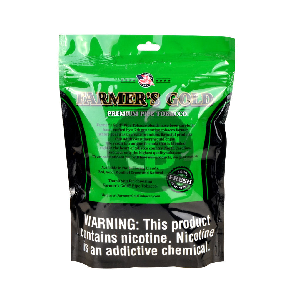 Farmer's Gold Menthol Green Pipe Tobacco 6 oz. Bag – Tobacco Stock
