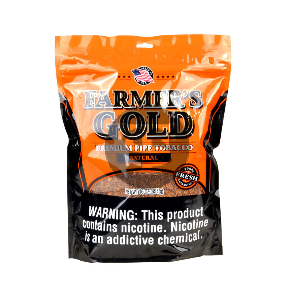 gold river tobacco for sale Farmer's Gold Natural Pipe Tobacco 16 oz. Bag – Tobacco Stock