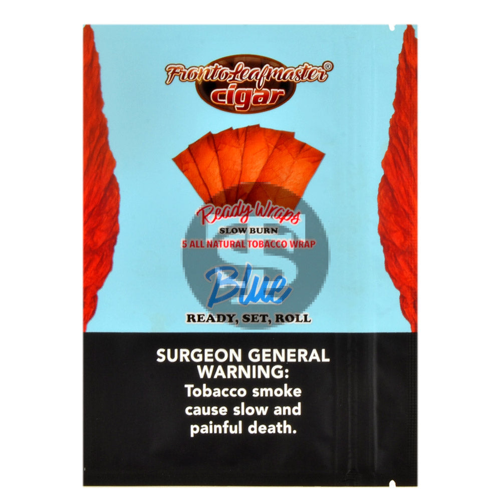 Fronto Leaf Masters Blue Whole Leaf Tobacco Wraps 8 packs of 5
