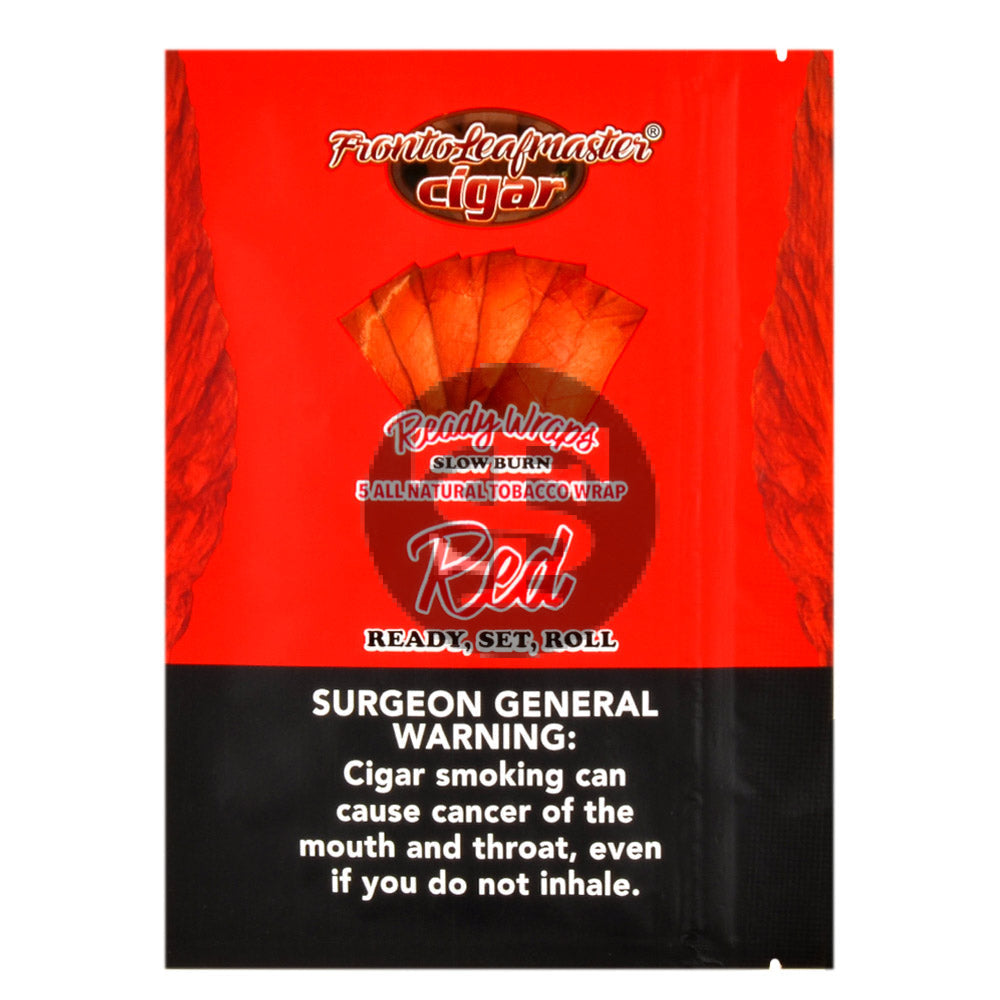 Fronto Leaf Masters Red Whole Leaf Tobacco Wraps 8 packs of 5