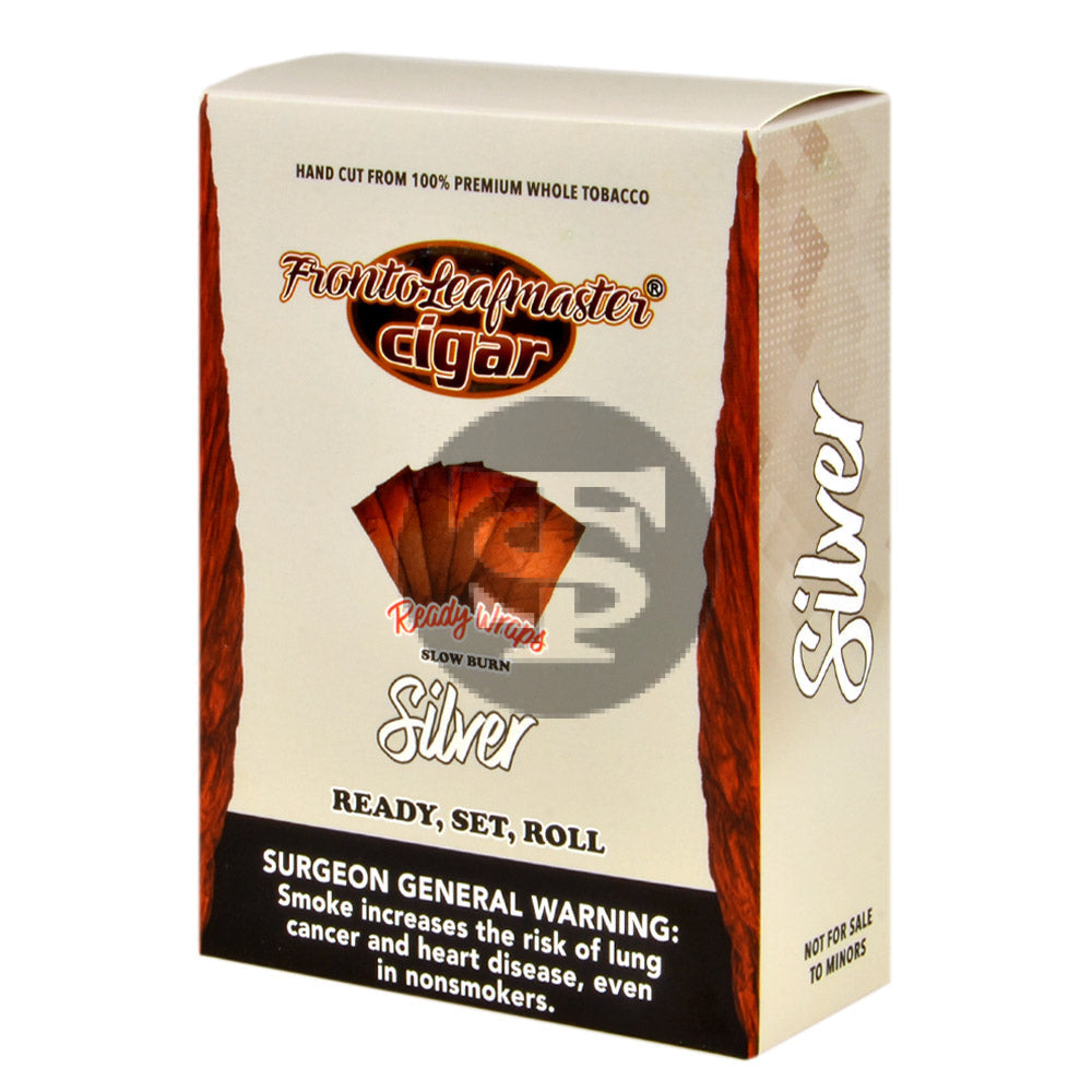 Fronto Leaf Masters Silver Whole Leaf Tobacco Wraps 8 packs of 5