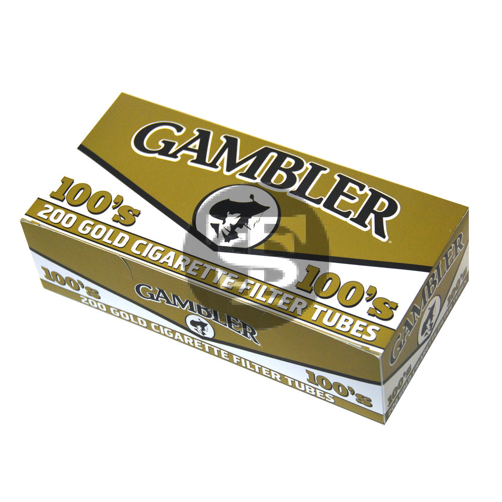 gambler ultra light cigarette tubes 3x Silver King Size Smoking Supplies Bulk 20 100mm filter tubes200 per boxTube Cut Gambler Cigarette Tubes-Silver (100s) 200ct