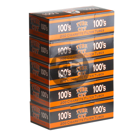 Gambler Tube Cut Filter Tubes 100 mm Full Flavor 5 Cartons of 200 1