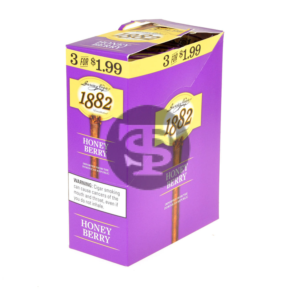 Game Garcia y Vega 1882 Honey Berry Cigarillos 3 for $1.99 10 Pouches of 3 1