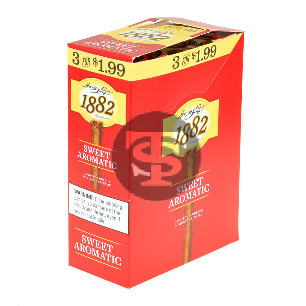 Game Garcia y Vega 1882 Sweet Aromatic Cigarillos 3 for $1.99 10 Pouches of 3 1