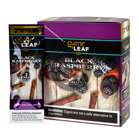 Game Leaf Black Raspberry Cigarillos 2 for $1.49 15 Pouches of 2
