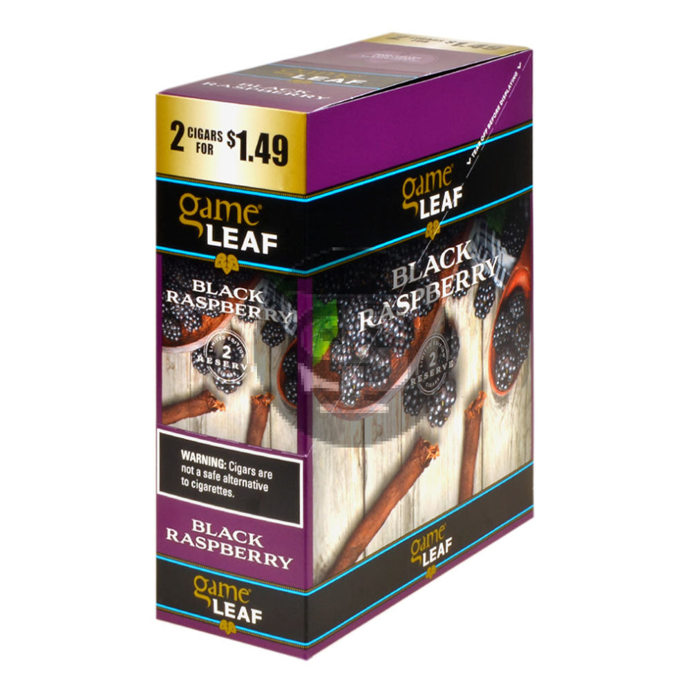 Game Leaf Black Raspberry Cigarillos 2 for $1.49 15 Pouches of 2