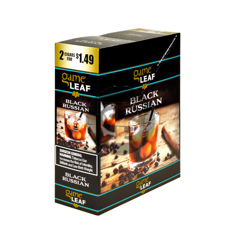Game Leaf Black Russian Cigarillos 2 for $1.49 15 Pouches of 2