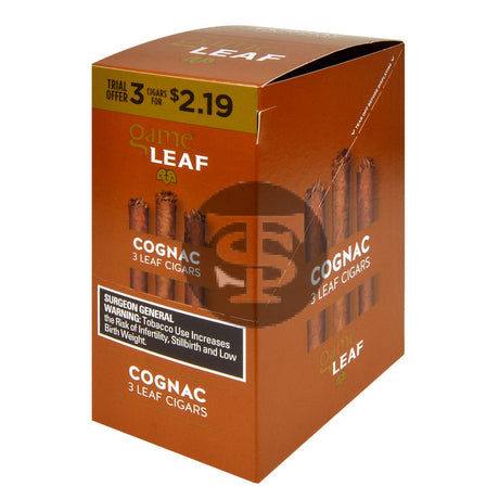 Game Leaf Cigarillos 3 for $2.19 Cognac 10 pack of 3