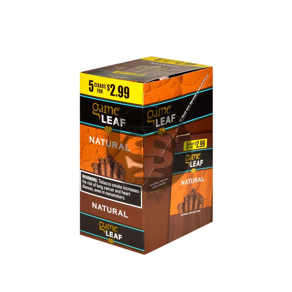 Game Leaf Cigarillos 5 for $2.99 Natural 8 pack of 5 1