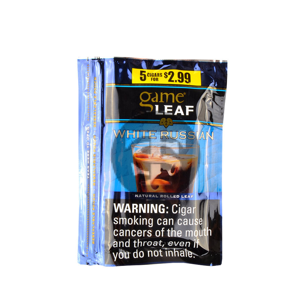 Game Leaf Cigarillos 5 for $2.99 White Russian 8 pack of 5 – Tobacco Stock