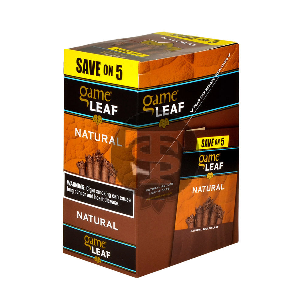 Game Leaf Cigarillos Save on 5 Natural 8 pack of 5 1