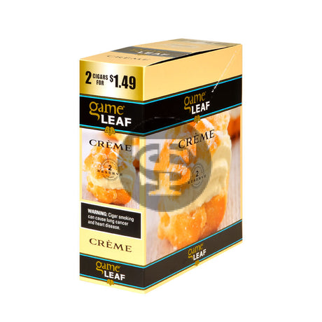 Game Leaf Creme Cigarillos 2 for $1.49 15 Pouches of 2