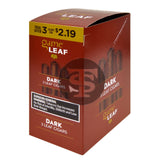 Game Leaf Dark Cigarillos 3 for $2.19 10 Pouches of 3
