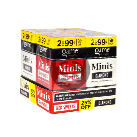 Game Mini Cigarillos Display of 120ct Red Sweets & Diamond 2