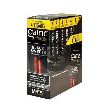 Game Vega Cigarillos 7 Packs of 4 Black Sweets
