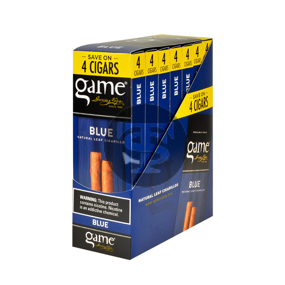Game Vega Cigarillos | 7 Packs of 4 | Blue – Tobacco Stock