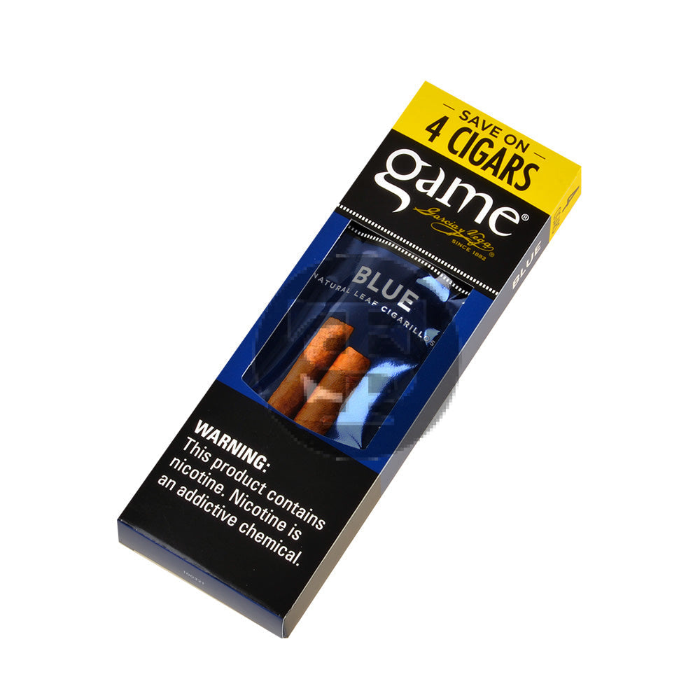 Game Vega Cigarillos | 7 Packs of 4 | Blue – Tobacco Stock
