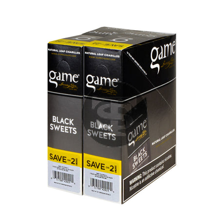Game Vega Cigarillos Black Sweets Foil 30 Pouches of 2 2