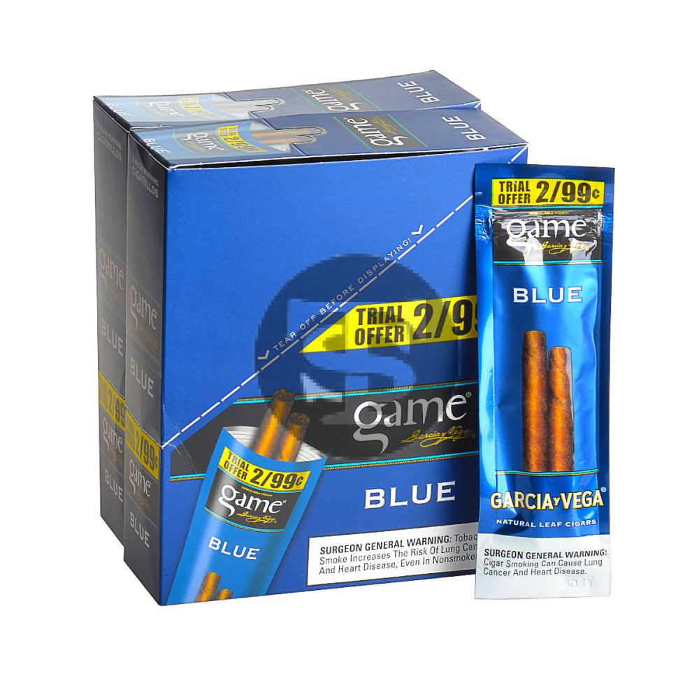 Game Vega Cigarillos Blue Foil 2 for 99 Cents 30 Pouches of 2 3