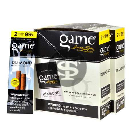 Game Vega Cigarillos Diamond Foil 2 for 99 Cents 30 Pouches of 2 2