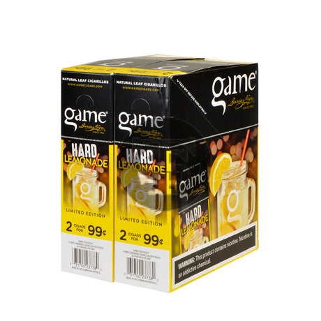 Game Vega Cigarillos Hard Lemonade Foil 2 for 99 Cents 30 Pouches of 2