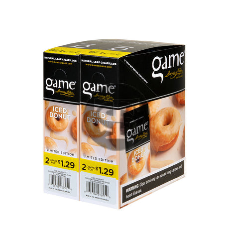 Game Vega Cigarillos Iced Donuts Foil 2 for $1.29 30 Pouches of 2