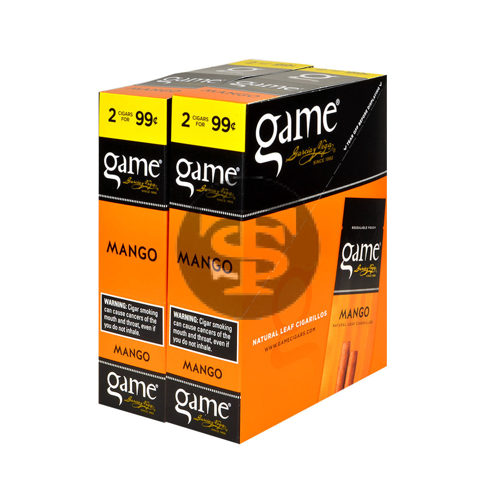 Game Vega Cigarillos Mango Foil 2 for 99 Cents 30 Pouches of 2 1
