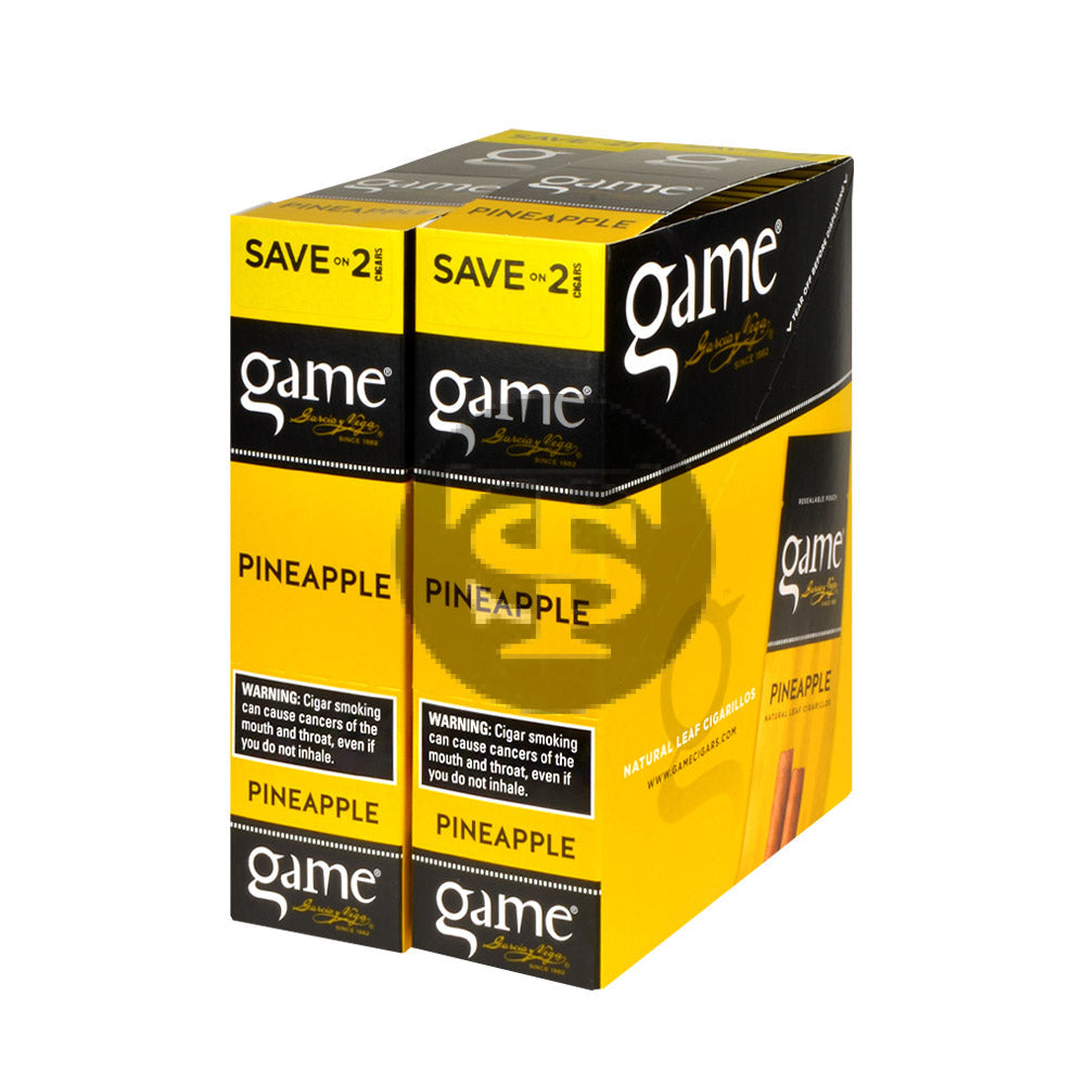 Game Vega Cigarillos Pineapple Foil 30 Pouches of 2 1
