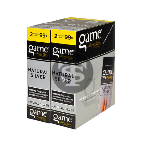 Game Vega Cigarillos Silver Foil 2 for 99 Cents 30 Pouches of 2 1