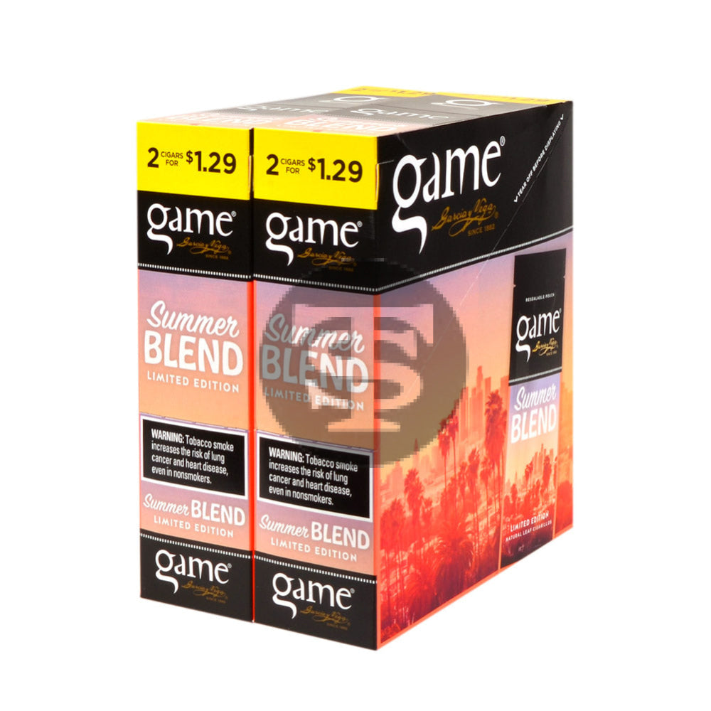 Game Vega Cigarillos Summer Blend Foil 2 for $1.29 30 Pouches of 2