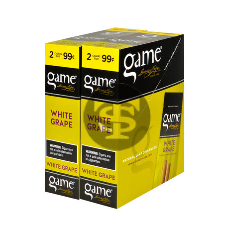 Game Vega Cigarillos White Grape Foil 2 for 99 Cents 30 Pouches of 2 1