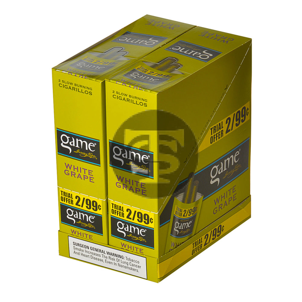 Game Vega Cigarillos White Grape Foil 2 for 99 Cents 30 Pouches of 2 4