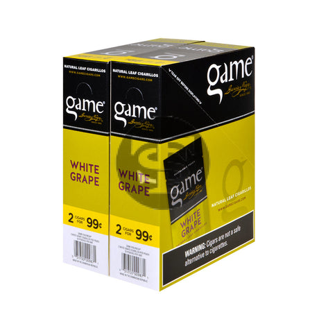 Game Vega Cigarillos White Grape Foil 2 for 99 Cents 30 Pouches of 2 2