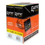 Game Vega Cigarillos White Peach Foil 2 for $1.29 30 Pouches of 2